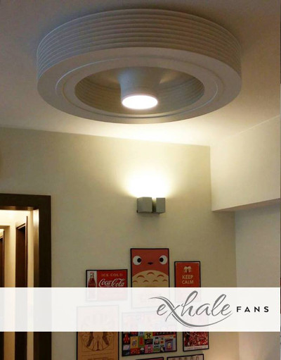 Ceiling Fan With Led Light Exhale, Circular Ceiling Fan