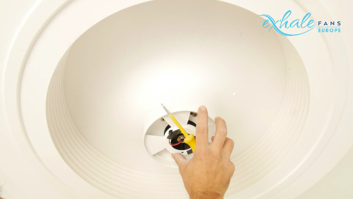 Installation Exhale ceiling fan by electrician