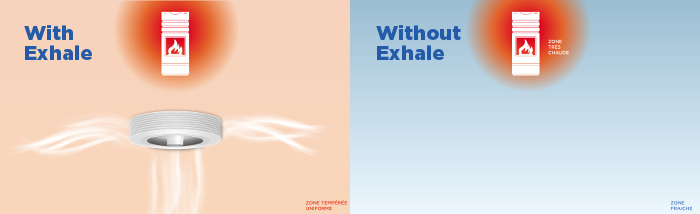 heater and exhale fan in winter